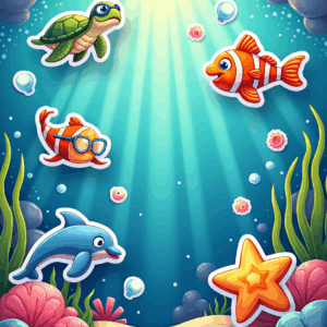 Kids Stickers - Sheet v52